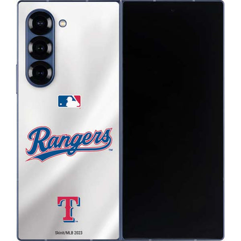 MLB Texas Rangers Home Jersey Galaxy Z Fold6 Skin