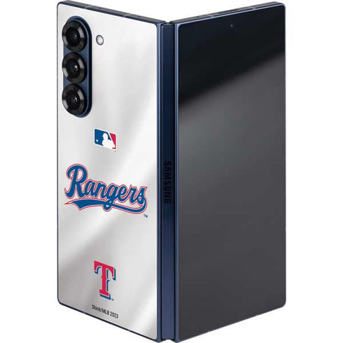 MLB Texas Rangers Home Jersey Galaxy Z Fold6 Skin