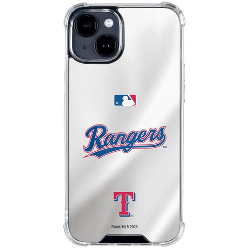 MLB Texas Rangers Home Jersey iPhone 15 Clear Case