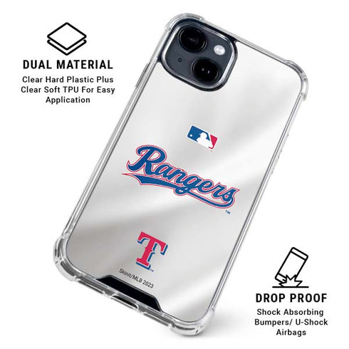 MLB Texas Rangers Home Jersey iPhone 15 Clear Case