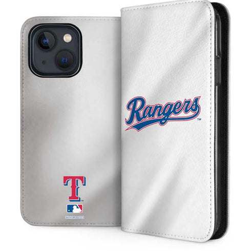 MLB Texas Rangers Home Jersey iPhone 15 Folio Case
