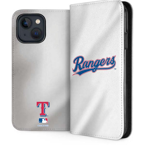 MLB Texas Rangers Home Jersey iPhone 15 Plus Folio Case