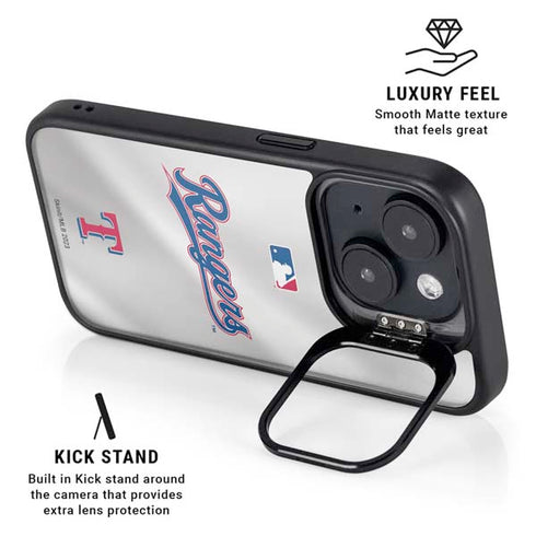MLB Texas Rangers Home Jersey iPhone 15 Plus Kickstand Case