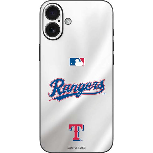 MLB Texas Rangers Home Jersey iPhone 16 Plus Skin