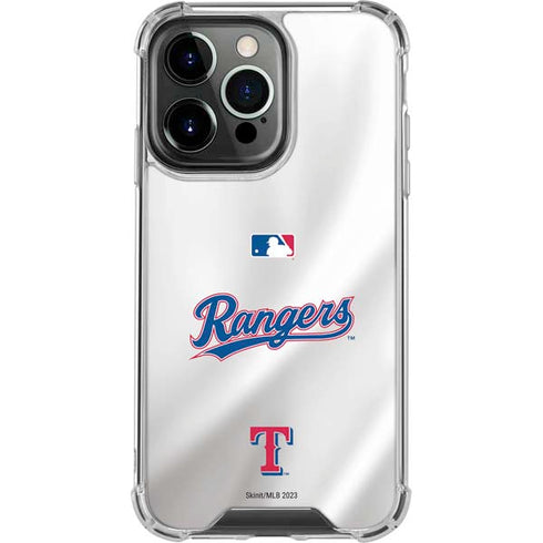 MLB Texas Rangers Home Jersey iPhone 16 Pro Clear Case