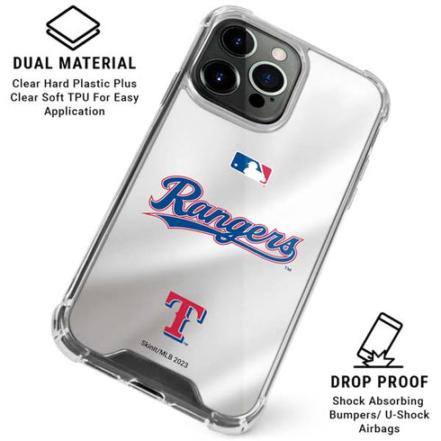 MLB Texas Rangers Home Jersey iPhone 16 Pro Max Clear Case