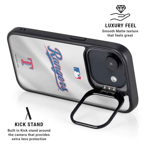 MLB Texas Rangers Home Jersey iPhone 16e Kickstand Case