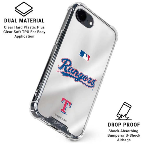 MLB Texas Rangers Home Jersey iPhone 16e Clear Case