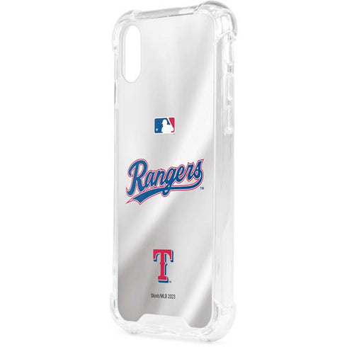 MLB Texas Rangers Home Jersey iPhone XS Clear Case