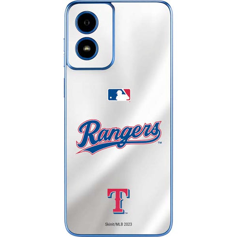 MLB Texas Rangers Home Jersey Moto G Play 4G (2024) Skin