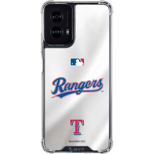 MLB Texas Rangers Home Jersey Moto G Power 5G (2024) Clear Case