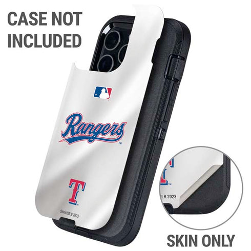 MLB Texas Rangers Home Jersey Otterbox Defender iPhone Skin
