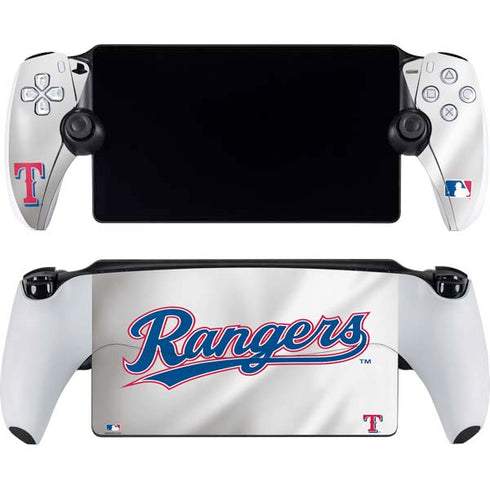 MLB Texas Rangers Home Jersey PlayStation Portal Remote Player Skin