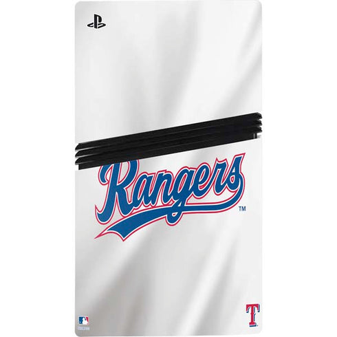 MLB Texas Rangers Home Jersey PS5 Pro Console Skin