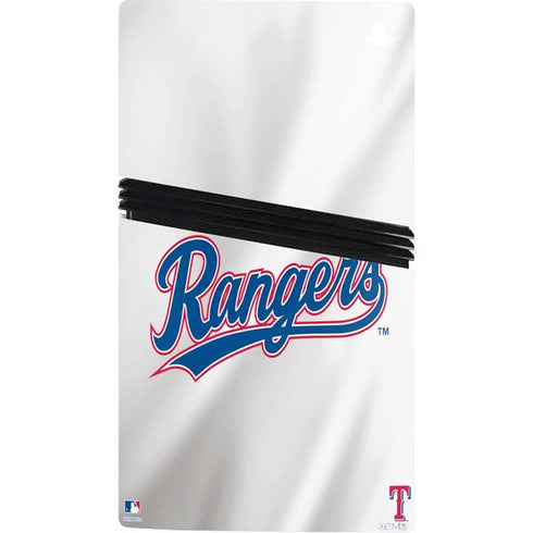 MLB Texas Rangers Home Jersey PS5 Pro Console Skin