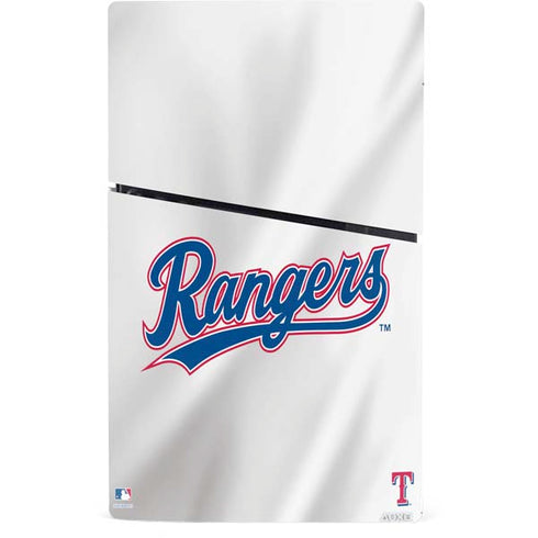 MLB Texas Rangers Home Jersey PS5 Slim Digital Edition Console Skin