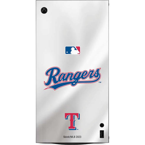 MLB Texas Rangers Home Jersey XBox Series X Digital Edition Console Skin