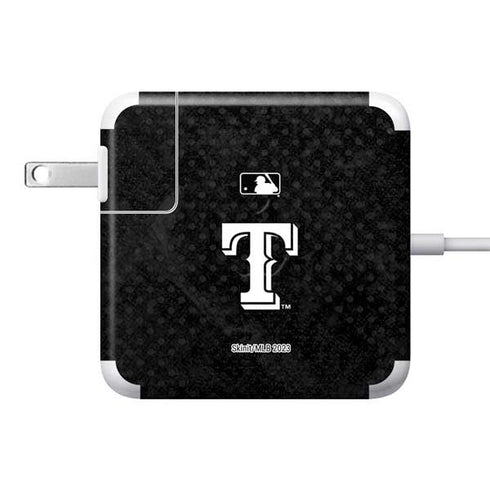 MLB Texas Rangers Jays Dark Wash 85W Power Adapter (15 and 17 inch MacBook Pro Charger) Skin
