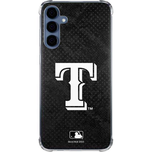 MLB Texas Rangers Jays Dark Wash Galaxy A35 5G Clear Case