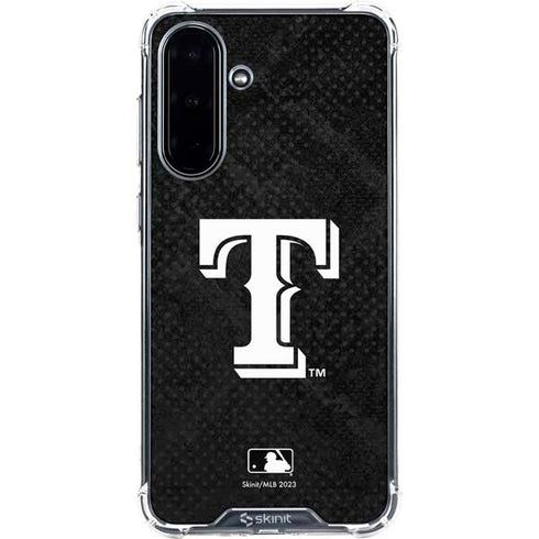 MLB Texas Rangers Jays Dark Wash Galaxy A36 5G Clear Case