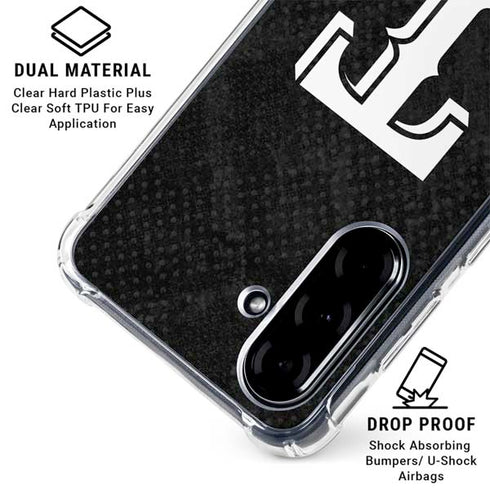 MLB Texas Rangers Jays Dark Wash Galaxy A36 5G Clear Case