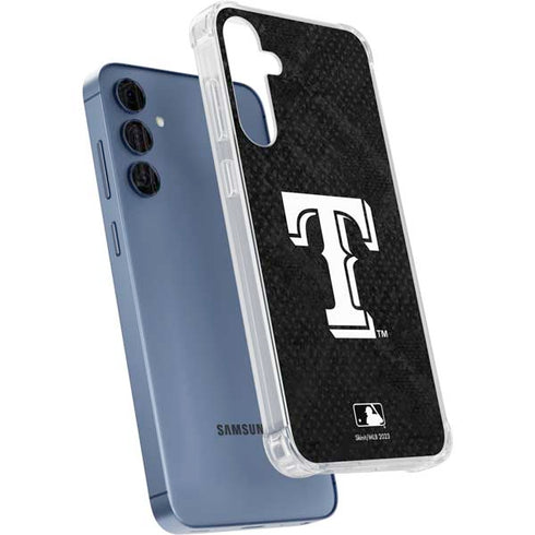 MLB Texas Rangers Jays Dark Wash Galaxy A55 5G Clear Case