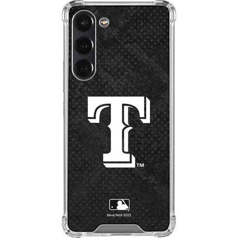 MLB Texas Rangers Jays Dark Wash Galaxy S24 FE Clear Case