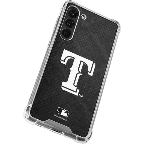 MLB Texas Rangers Jays Dark Wash Galaxy S24 FE Clear Case