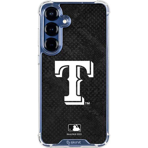 MLB Texas Rangers Jays Dark Wash Galaxy S25 Clear Case