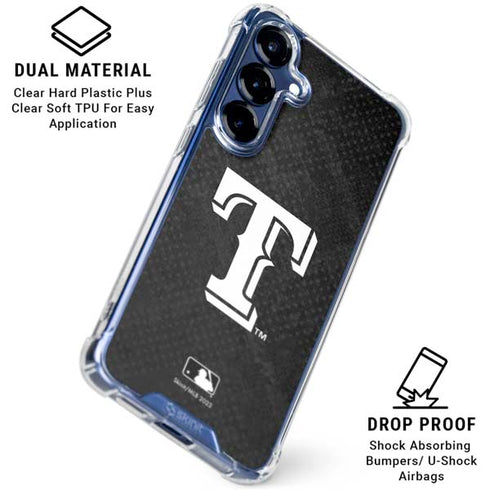 MLB Texas Rangers Jays Dark Wash Galaxy S25 FE Clear Case