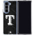 MLB Texas Rangers Jays Dark Wash Galaxy Z Fold5 5G Clear Case