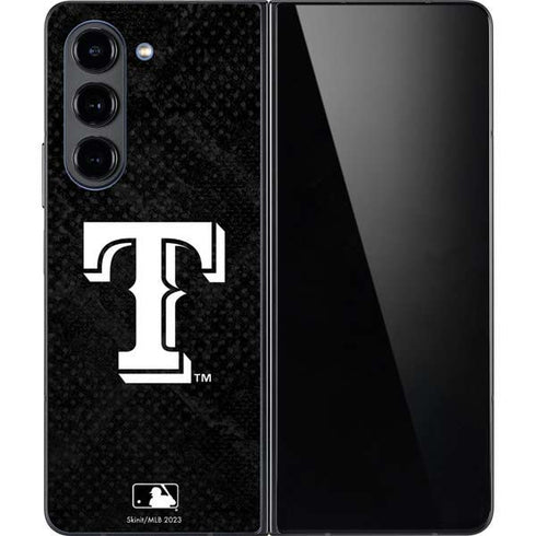 MLB Texas Rangers Jays Dark Wash Galaxy Z Fold5 5G Skin