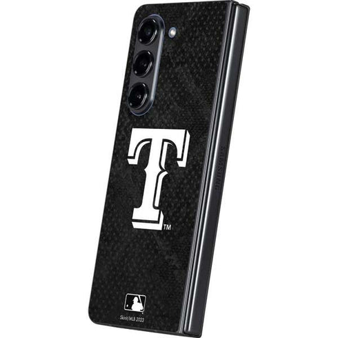 MLB Texas Rangers Jays Dark Wash Galaxy Z Fold5 5G Skin