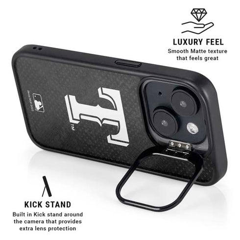 MLB Texas Rangers Jays Dark Wash iPhone 15 Plus Kickstand Case