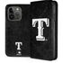 MLB Texas Rangers Jays Dark Wash iPhone 15 Pro Folio Case