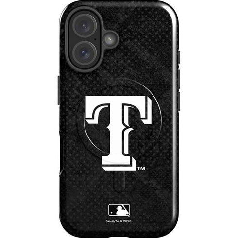 MLB Texas Rangers Jays Dark Wash iPhone 16 Magsafe Impact Case