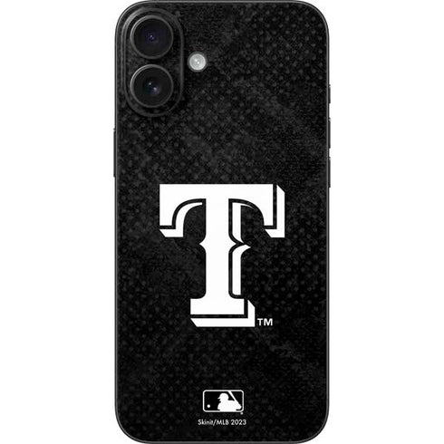 MLB Texas Rangers Jays Dark Wash iPhone 16 Plus Skin