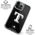 MLB Texas Rangers Jays Dark Wash iPhone 16 Pro Max Clear Case