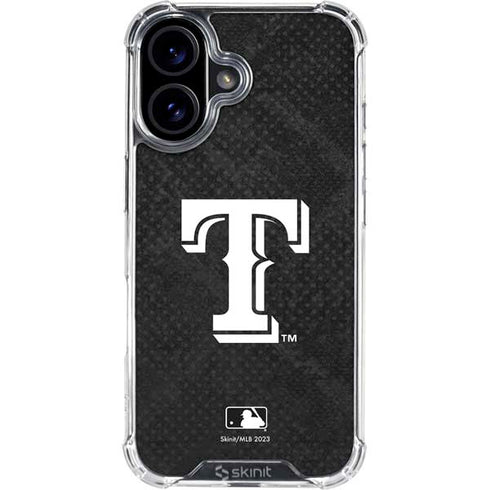 MLB Texas Rangers Jays Dark Wash iPhone 17 Clear Case