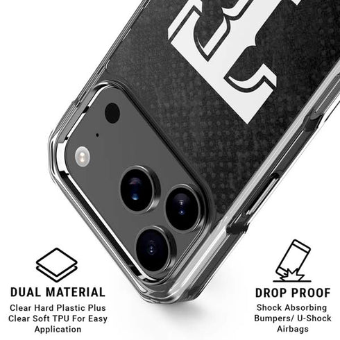 MLB Texas Rangers Jays Dark Wash iPhone 18 Pro Clear Case