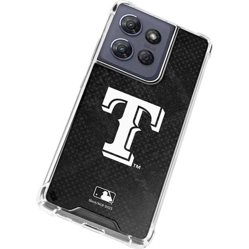 MLB Texas Rangers Jays Dark Wash Moto G 5G (2025) Clear Case