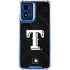 MLB Texas Rangers Jays Dark Wash Moto G Play 4G (2024) Clear Case