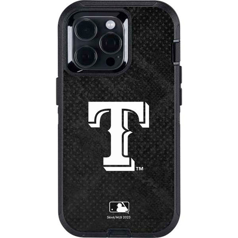 MLB Texas Rangers Jays Dark Wash Otterbox Defender iPhone Skin