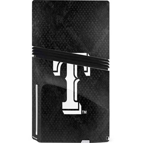 MLB Texas Rangers Jays Dark Wash PS5 Pro Disk Console Skin