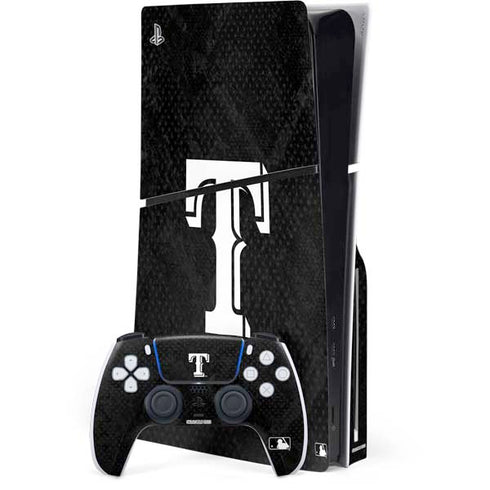 MLB Texas Rangers Jays Dark Wash PlayStation PS5 Skins