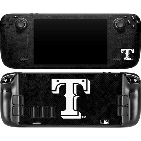 MLB Texas Rangers Jays Dark Wash Steam Deck Handheld Gaming Computer OLED Skin