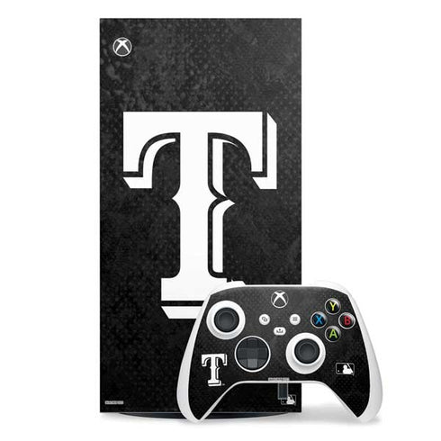 MLB Texas Rangers Jays Dark Wash Xbox Series X Skins