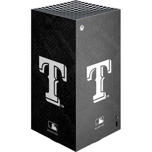 MLB Texas Rangers Jays Dark Wash XBox Series X Digital Edition Console Skin
