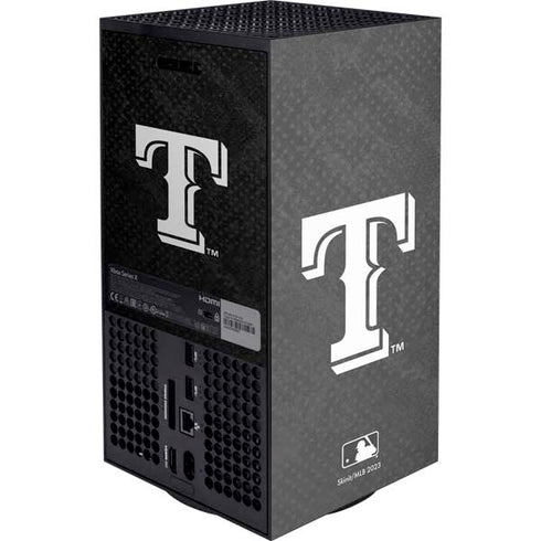 MLB Texas Rangers Jays Dark Wash XBox Series X Digital Edition Console Skin