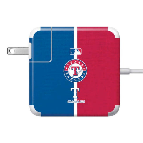 MLB Texas Rangers Split 85W Power Adapter (15 and 17 inch MacBook Pro Charger) Skin